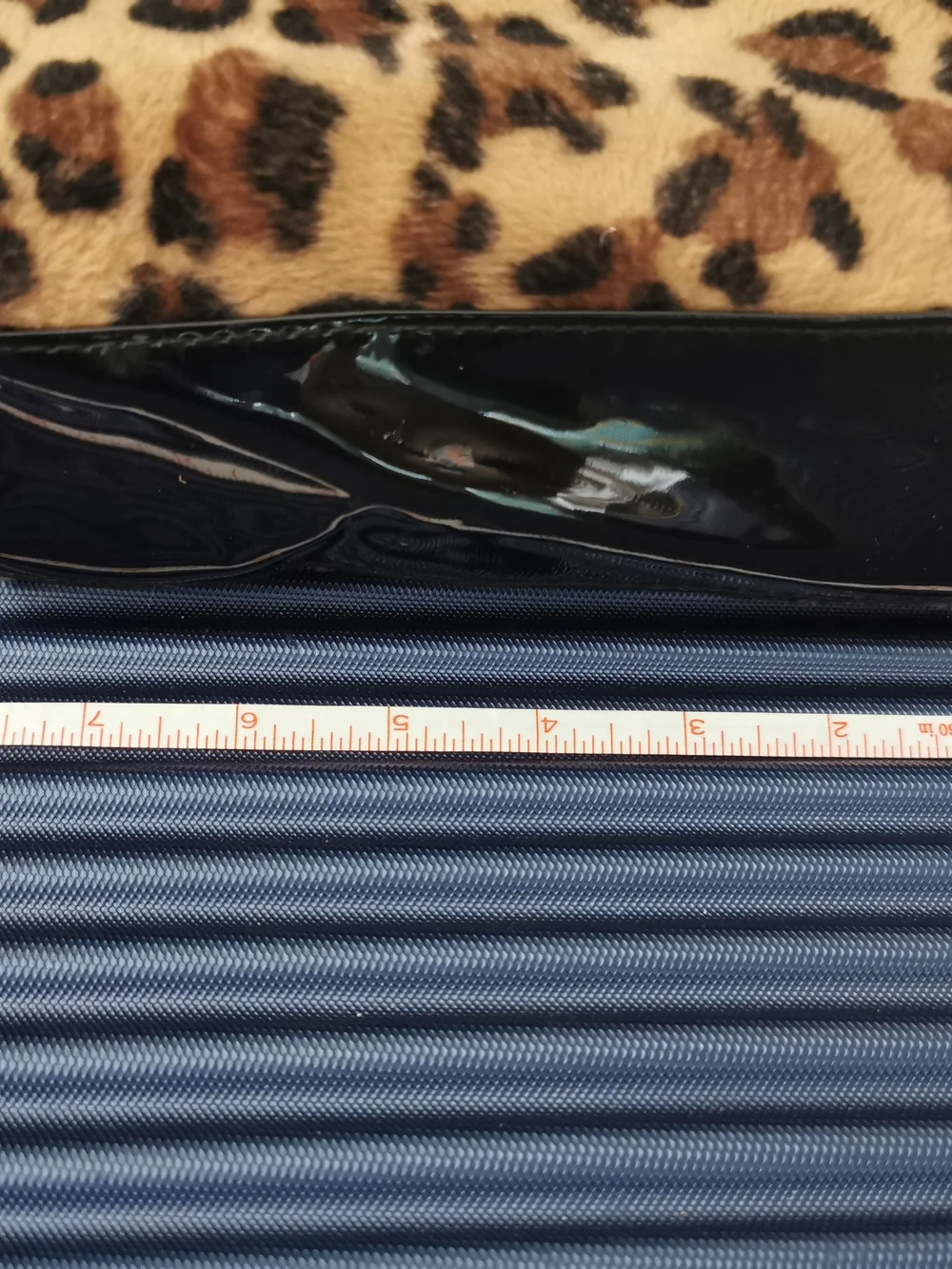 Leopard Print Faux Fur Zip Pouch